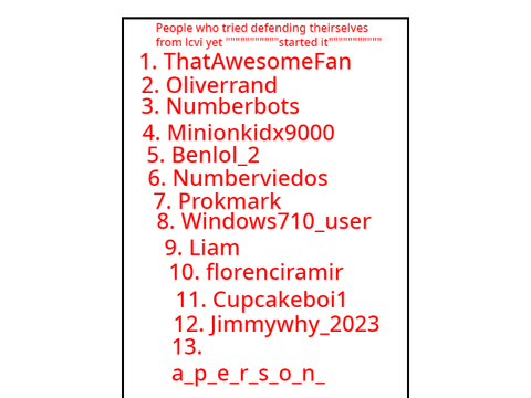 My naughty list persons (FIXED)