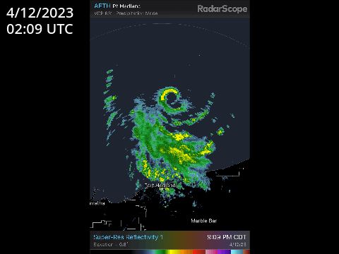 Cyclone Ilsa on Radar