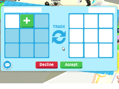 blue adopt me trade template