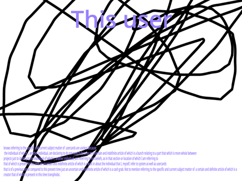 This user knows referring to the specific and current subject matter of  usercards are useless becau