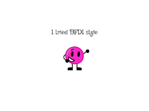 I tried BFDI art style