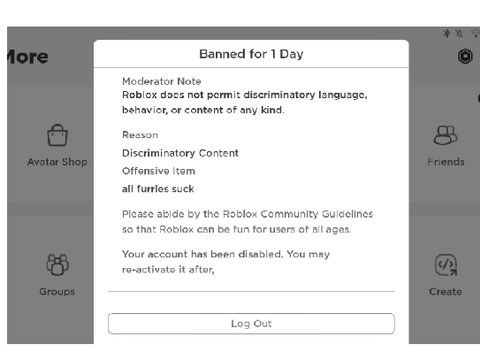 Welp now I'm banned