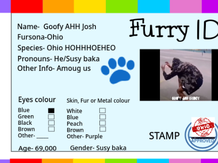 Furry ID Template remix