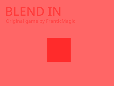 Blend In - A platformer