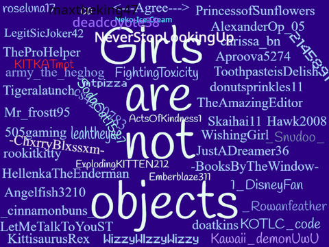✰GIRLS ARE NOT OBJECTS✰ remix remix