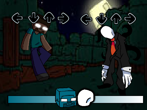 Herobrine vs slenderman miss animations