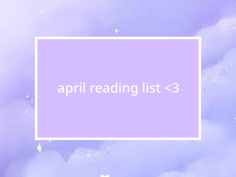 april reading list