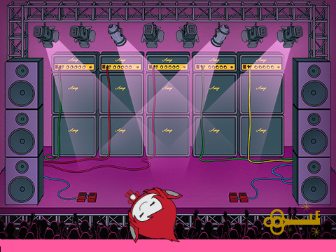 cute monster in the party