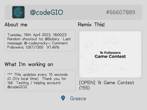 My Profile (100% Pen) (Remixable!)
