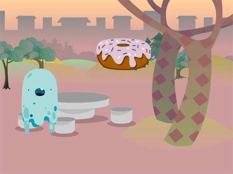 ghost likes a spin donut 