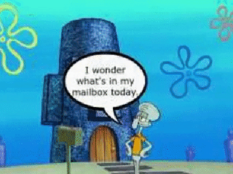 squidfart opens his mailbox