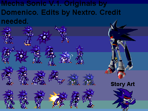 Mecha Sonic Sprites