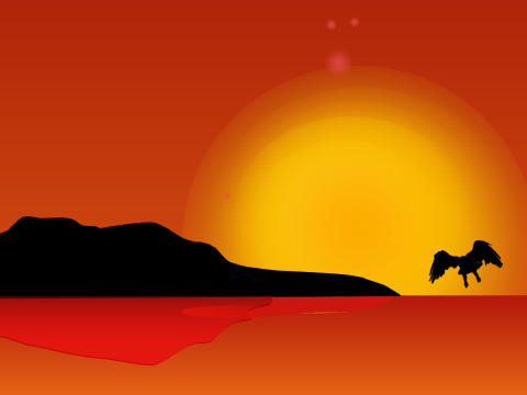 The sunset