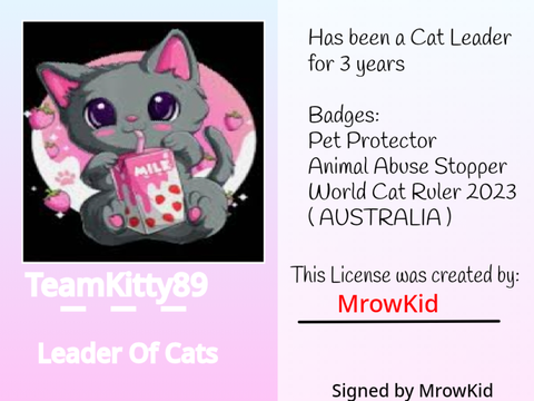 Kitty's License