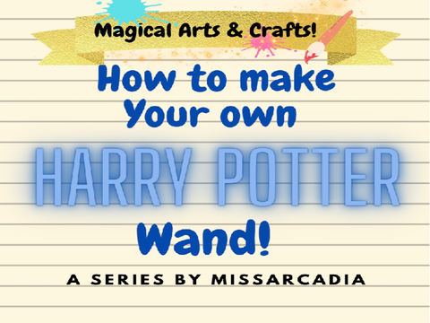 How to Make a HarryPotter Wand! ||Magical Arts & Crafts