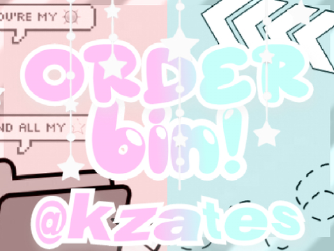 ⎙ order bin! ✿ .•°