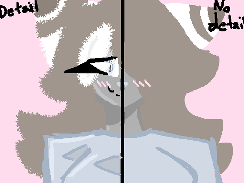 detail v.s no detail