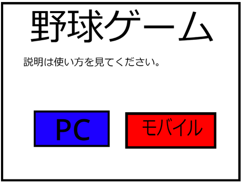 野球バッティングゲーム　〔baseball batting game〕