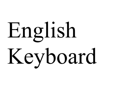English keyboard   (21 blocks ) 素材
