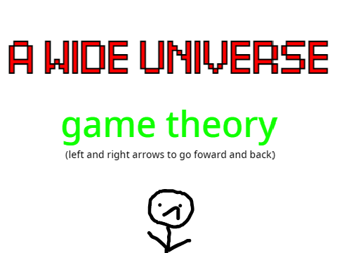 a wide universe game theory