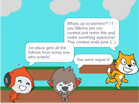 Contest for follows grammar correction