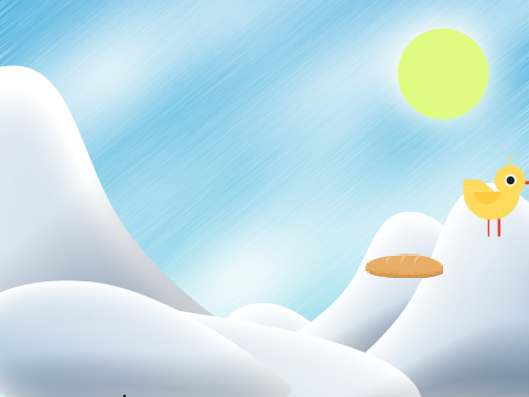 Bird chasing bread- 1 Player version