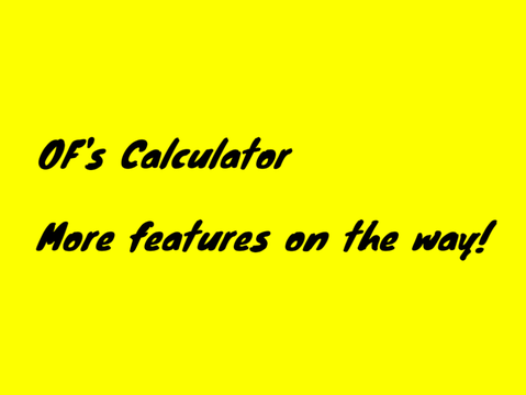 W.I.P. Calculator
