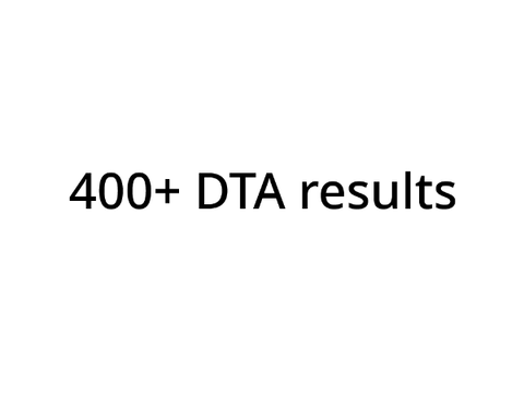 400+ DTA results <3