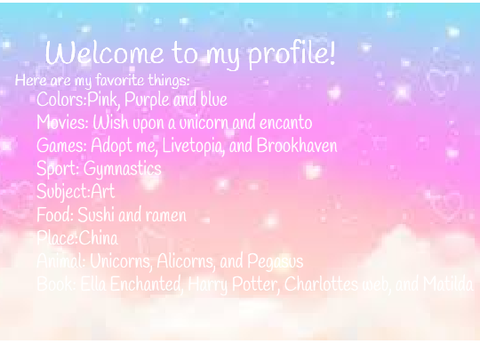 Welcome to my profile!
