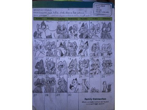 Working on a Comic- Characters