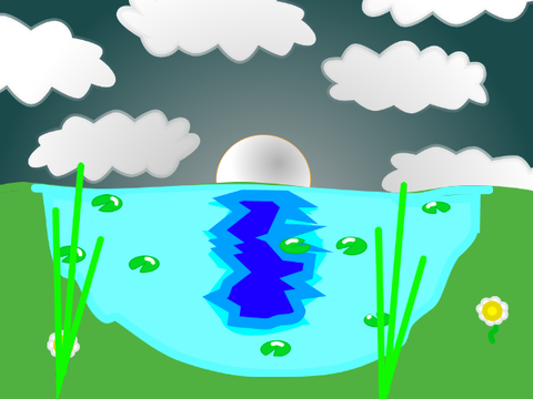 Night Pond parallax
