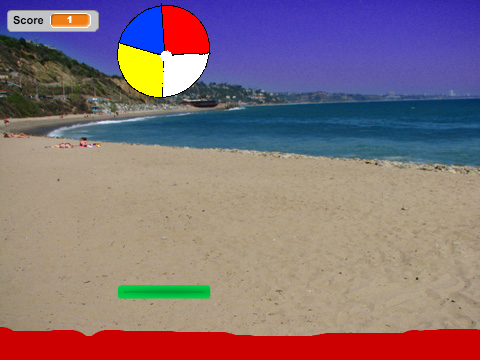 Beach paddle ball