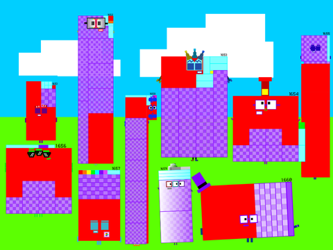 Numberblocks Band Retro 1651-1660
