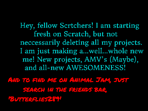 Starting Fresh on Scratch!