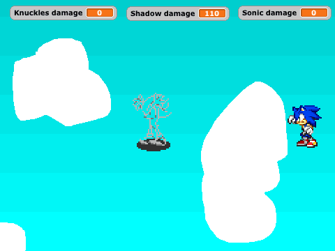! man fight with shadow