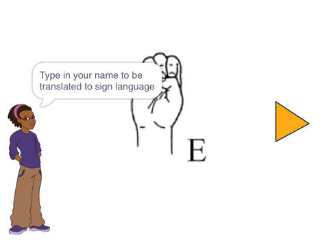 Spell your name in sign language