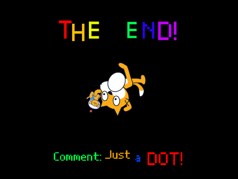 Scratch cat finds a dot but the dot has been replaced with Dot.