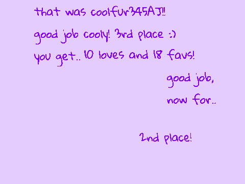 WINNERS OF THE CAT CONTEST!!!!