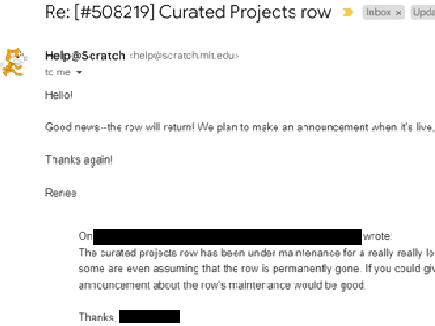 Curated Projects Row Update
