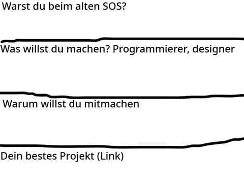 SOS 2 Bewerbungen