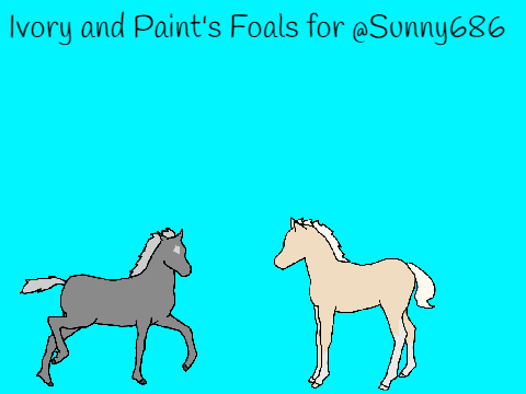 Ivory and Paint's Foals for @Sunny686