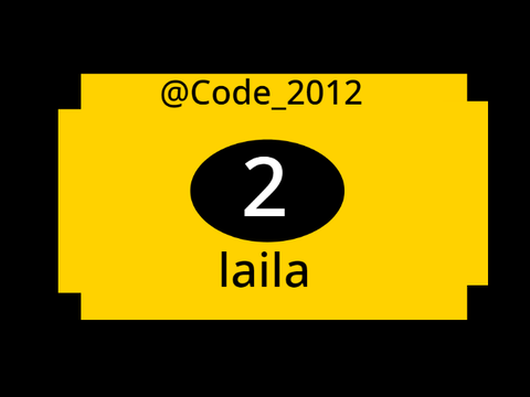 ticket for @Code_2012