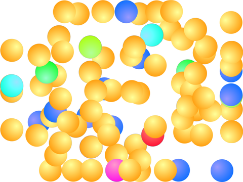 watch rainbow balls bounce