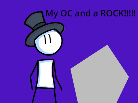 MY OC and a ROCK!!!