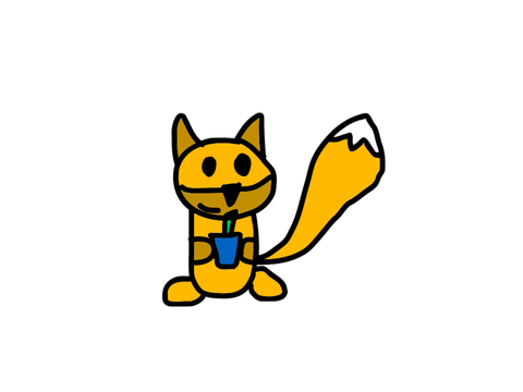 Fox Drinking a Milkshake for @TottalycoolKitty27