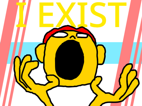 I exist #animation #art #funny