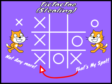 Tic-Tac-Toe (Stealing edition)