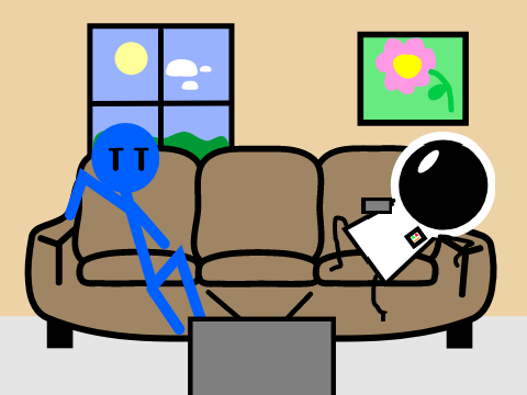 ISS_Creates and Sticklover9058 watching TV