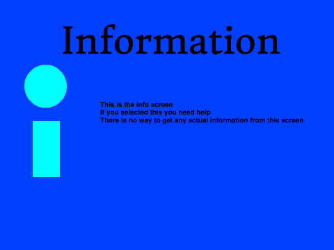 Information Screen