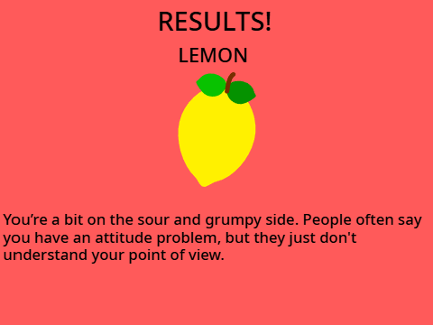 Which Fruit Are You?